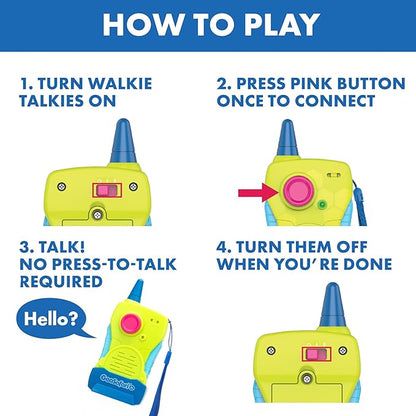 Educational Insights GeoSafari® Jr. My First Walkie Talkies, Preschool STEM Toy, Outdoor Toys, Gift for Kids Ages 4+