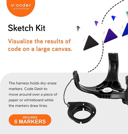 Wonder Workshop – Sketch Kit for Dash Robot For Kids 6+ – Free Programming Stem App – Visualize Your Code, Multicolor