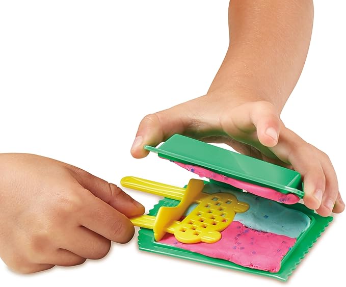 Play-Doh Kitchen Creations Ice Cream Party Set, 22 Tools & 6 Colors, 2-Ounce Cans, Preschool Toys, Easter Gifts for Girls & Boys, Ages +3 (Amazon Exclusive)