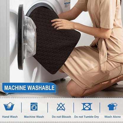 100% Waterproof Recliner Chair Covers That Stay in Place, Non-Slip Recliner Cover with 5 Pockets, Elastic Straps, Washable Reclining Chair Protector for Kids, Pets, Dogs, Chocolate