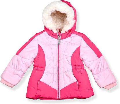 Arctic Quest Little Girls Bib Snow Pants and Ski Jacket Water-Resistant Snowsuit For Kids Winter Jacket For Girls