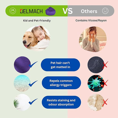 Bean Bag Chair Cover (No Filler) | Fur Resistant Microsuede | Adult Size | Stuffed Animal Storage for Kids Or Adults | Double Stitched | Durable Zipper | Soft Premium