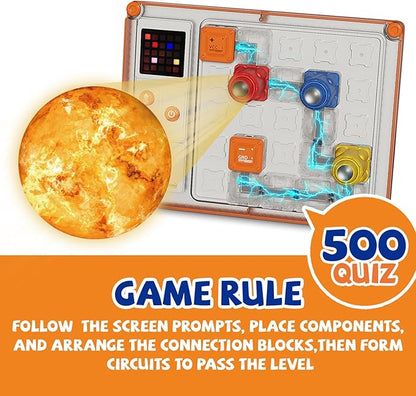 Circuit Board for Kids,STEM Educational Toys with 500 Challenges for Boys and Girls,Circuit Kits for Kids Age 7+ Science Kits as Birthday, ShenMaster