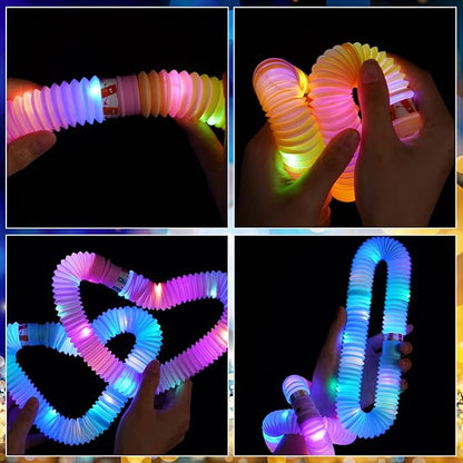 12 PCS Glow Sticks Pack,Glow in Dark Party Favor Supplies,Valentine Light Up Light up Bracelets Accessories for Toddlers,Neon Party Decorations for New Years Eve Birthday Camping