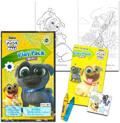 Puppy Dog Pals Coloring Book Super Set ~ Set of 2 Puppy Dog Pals Activity Books with Bonus Play Pack (Puppy Dog Pals Party Supplies Bundle)