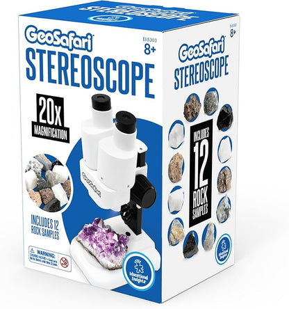 Educational Insights GeoSafari Stereoscope - Introductory Stereo Microscope for Kids Ages 8+, Science Toys for Kids
