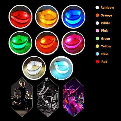 8 PCS LED Glow Bracelets, Christmas Light Up Bracelets Set - Glow in The Dark Party Bracelets Favors Supplies for Christmas, Concerts, Festivals, Game Prizes, Sports, Rave Accessories.