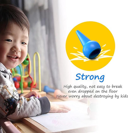 Gibot 12 Colors Toddlers Crayons Palm Grip Crayons, Finger Paint Crayons Sticks Stackable Toys Safe for Kids, Children, Boys and Girls
