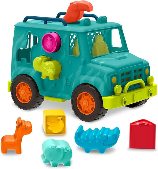 B. toys- Rollin' Animal Rescue- Shape Sorter Truck – Shape Sorting Toy – Toy Truck for Toddlers, Kids – Educational Play – 12 Months +