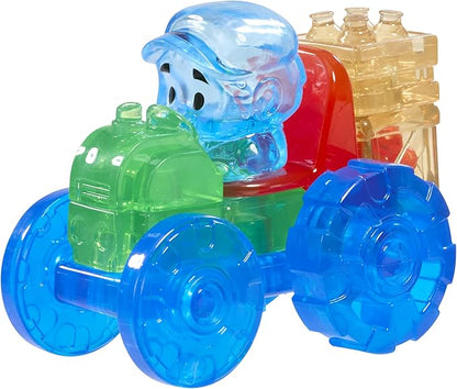Jelly Blox Tractor Set | Includes 12 Pieces | Toddler & Preschool Building Blocks Kids Can Squeeze, Stretch, Squish | MESH ACCREDITED | Safety Tested & Ouch-Free | Sensory Play Toy for Ages 2+