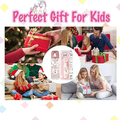 Y YOFUN Decorate Your Own Water Bottle with Tons of Glitter Gem & Unicorn Stickers, BPA Free Tritan Material, 20 oz, Kids Craft Kit & DIY Art, Gift for Girl Age 4 5 6 7 8 9 10 Years Old
