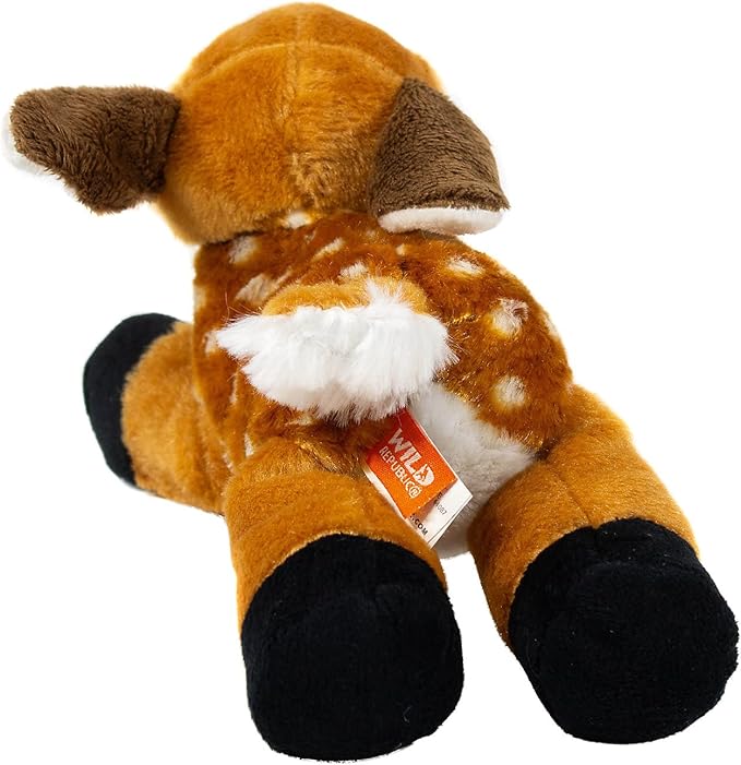 Wild Republic Fawn Plush, Stuffed Animal, Plush Toy, Gifts for Kids, Hug’Ems 7"