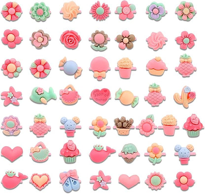 Little Girl Jewel Rings, Adjustable Pink Rings Girls Kids Pretend Play and Dress up Jewelry Set, Cute Rings with Display Case Party Favors Toys Gifts