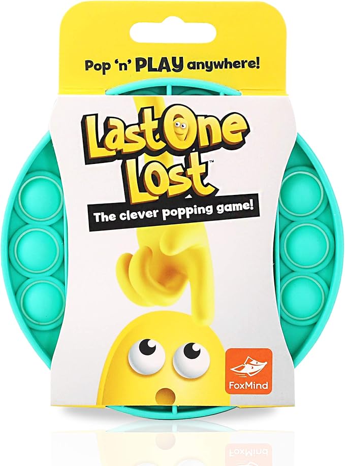 FoxMind, Last One Lost, Tactile Logic Travel Game for Kids, Family, and Friends - Teal