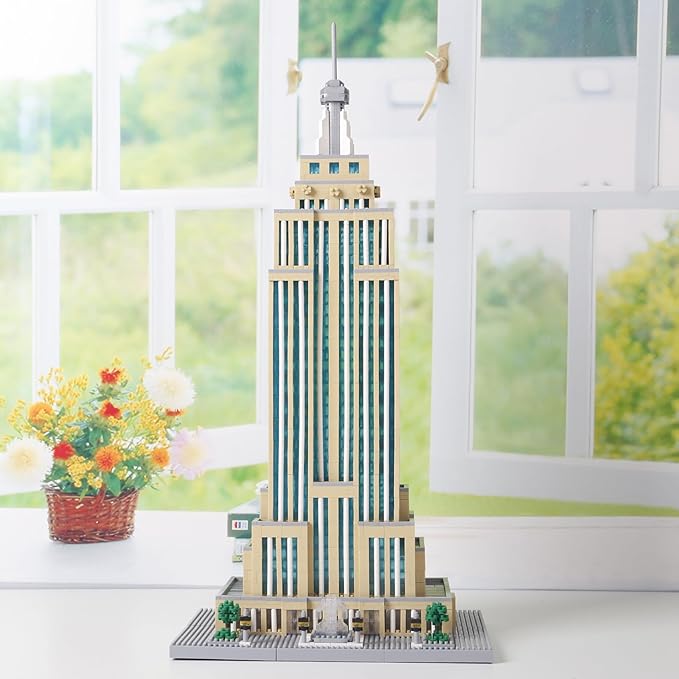 STMIGAIBLOCKS 3819PCS New York Empire State Micro Building Blocks Set,Commemorative Architectural Model Building,Unique Choice for 6+ Kids or Adults