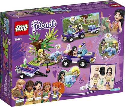 LEGO Friends Baby Elephant Jungle Rescue 41421 Adventure Building Kit; Animal Rescue Playset That Comes with a Toy Truck and Trailer, Plus Friends Emma and Stephanie (203 Pieces)
