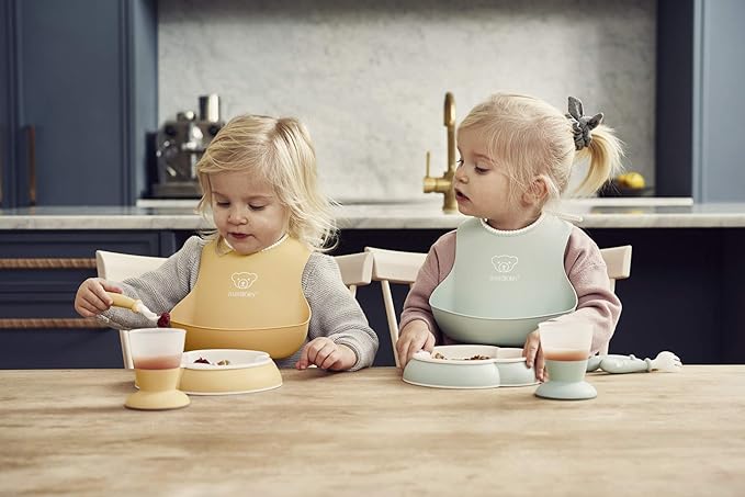 BabyBjörn Baby Dinner Set, 5 pcs, Powder yellow