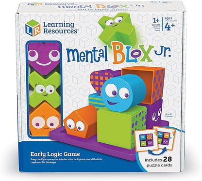 Learning Resources Mental Blox Jr. Early Logic Game - 8 Pieces, Ages 4+ Educational Games for Kids, Brain Teaser Games and Puzzles, STEM Games, 3-D Puzzles, Critical Thinking for Kids