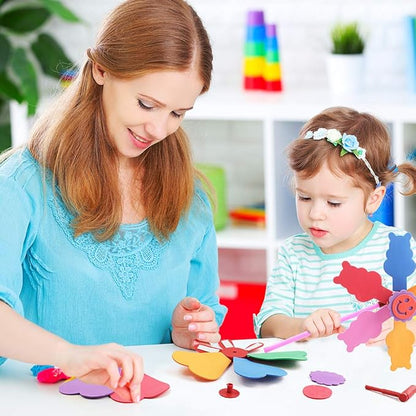 5 Pcs Colorful Sticky Mosaic EVA Windmill Art Kits for Kids 2-4 Years Old, DIY Mosaic Art Crafts Early Learning Games Handmade Art Kit for Preschool Toddlers Boys and Girls Ages 1 2 3 4 5 6 7 8