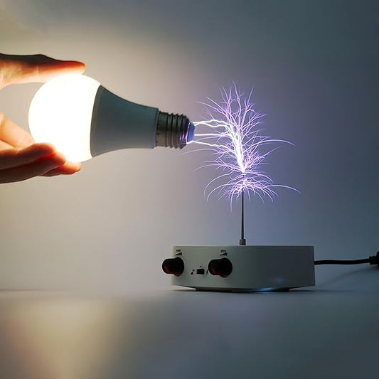 Music Tesla Coil Arc Plasma Coil Desktop Toy Science Education kit Mode Touchable Artificial Lightning Spark Gap Arc Generator Teaching Experiment Tool
