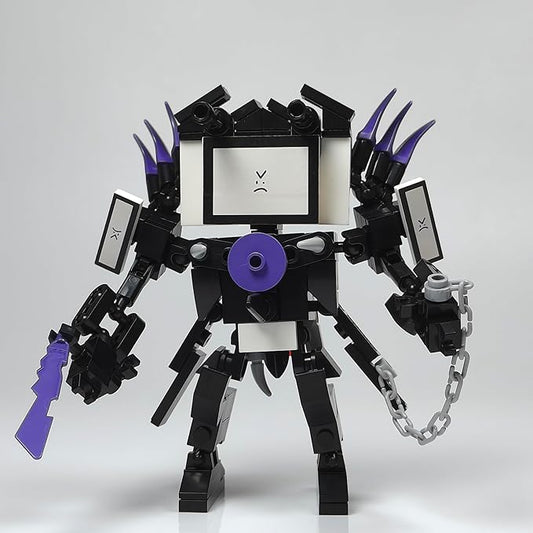 Skibid Toilet Building Block Set, Mini Titan TV Man Skibid Building Brick for Adults Fans 164PCS Blocks