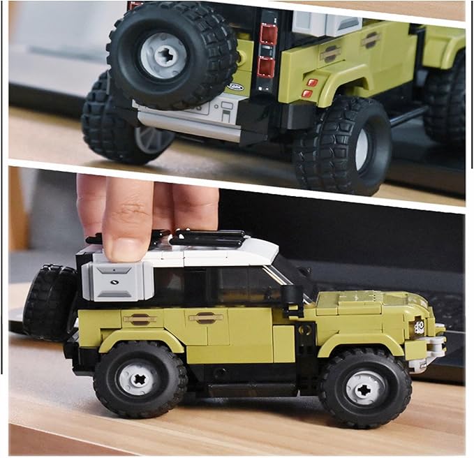 Jeep Off-Road Car Building Blocks, City Truck Model Speed Car Kit 317 Pieces 1:35, STEM Gift Toys for Kids Boys 8+