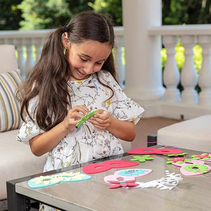 Serabeena Masquerade Mask for Kids - Masquerade Mask Kit for Girls - DIY Masks to Decorate for Kids - Girls Masquerade Masks with Decorations - Colorful Craft Masks - 6 Masks to Decorate - Ages 4-7