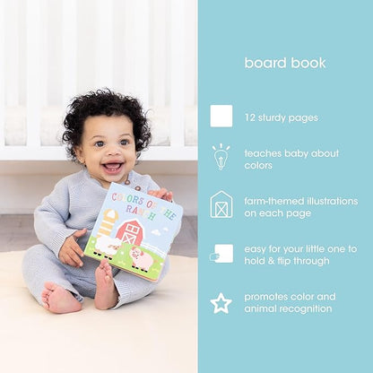 Pearhead Learning Kit for Babies 6+ Months, 8 in 1 Learning Educational Set for Babies, Play Set for Early Development and Motor Skills, Montessori Toys for Babies 6+ Months