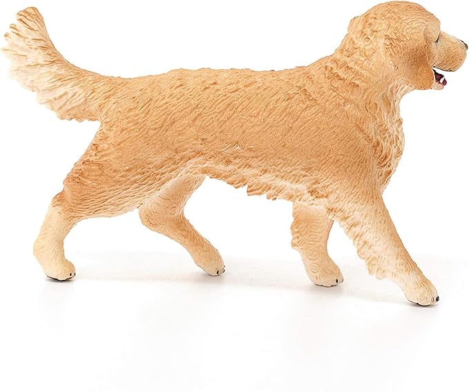 Schleich Farm World, Farm Animal Toys for Kids and Toddlers, Golden Retriever Toy Dog Figurine, Ages 3+