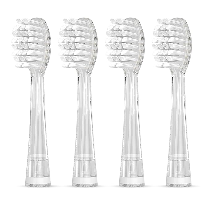 Seago Baby and Kids Electric Toothbrush Replacement Heads SG-923 for 977，513, 2139 - Pack of 4