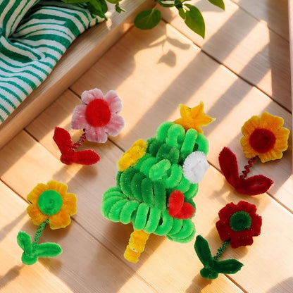 Qirimoi Yellow Pipe Cleaners Craft Pipe Cleaners Bulk Pipecleaners Crafts Supplies，200Pcs Yellow