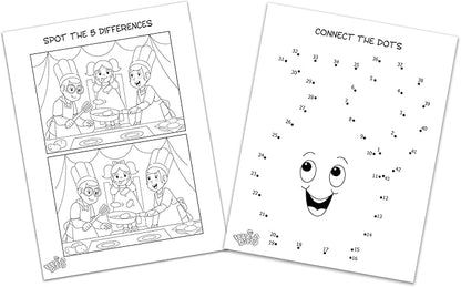 Izzy 'n' Dizzy Hanukkah Coloring and Activity Set - Great for Partys and Gifts- Chanuka Color and Activity Kit