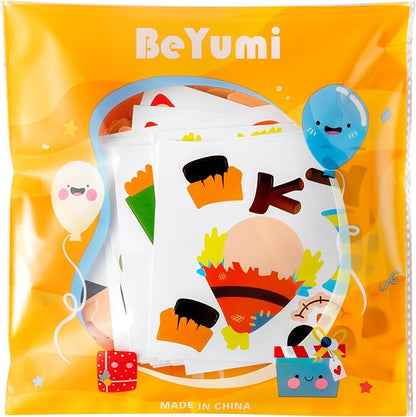 BeYumi Fall Scarecrow Craft Kit - 123Pcs Fall Scarecrow Craft Kit DIY Autumn Thanksgiving Art Craft Make Your Own Scarecrow Set Home Classroom Game Activities Art Supplies Decor for Kindergarten Kids