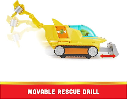 Paw Patrol Aqua Pups Rubble Transforming Hammerhead Shark Vehicle with Collectible Action Figure, Kids Toys for Ages 3 and up