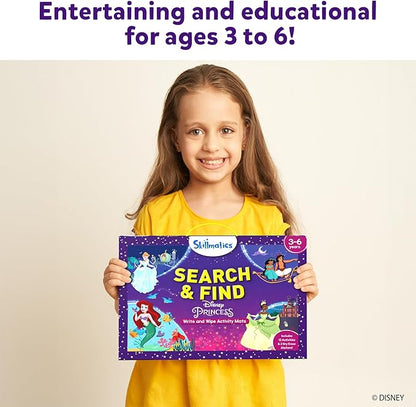 Skillmatics Preschool Learning Activity - Search and Find Disney Princess, Educational Game for Kids, Toddlers Who Love Toys, Art & Craft Activities, Valentine's Day Gifts for Ages 3, 4, 5, 6