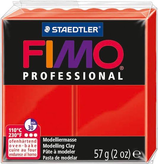 Staedtler Fimo Professional Soft Polymer Clay, 2 oz, Red (EF8005-200)