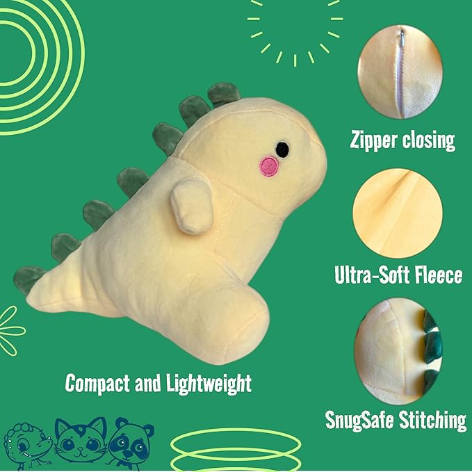 3-Pack 8" Make Your Own Stuffed Animal Kit Unstuffed Plush Animals Kit No Sew Crafts for Kids DIY Children Dinosaur Pillow Make Your Own Animal Arts and Craft for Kids Build Your Own Kits