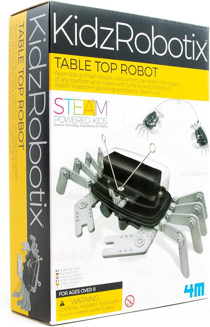 4M 5576 Table Top Robot - DIY Robotics Stem Toys, Engineering Edge Detector Gift for Kids & Teens, Boys & Girls (Packaging May Vary)