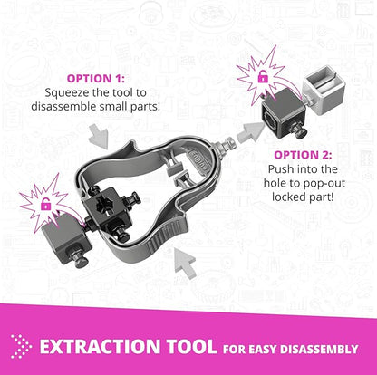 Engino STEM Girls Building Toys, 30 Motorized Model Set, Educational Set for Ages 6+, Construction Toys, Gifts for Girls, STEM Projects