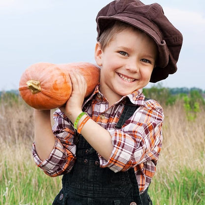 AnyDesign 35Pcs Thanksgiving Fall Rubber Bracelet Party Favors Colorful Waterproof Silicone Wristband Autumn Pattern Silicone Bracelets for Thanksgiving Fall Harvest Party Supplies Goodie Bag Filler