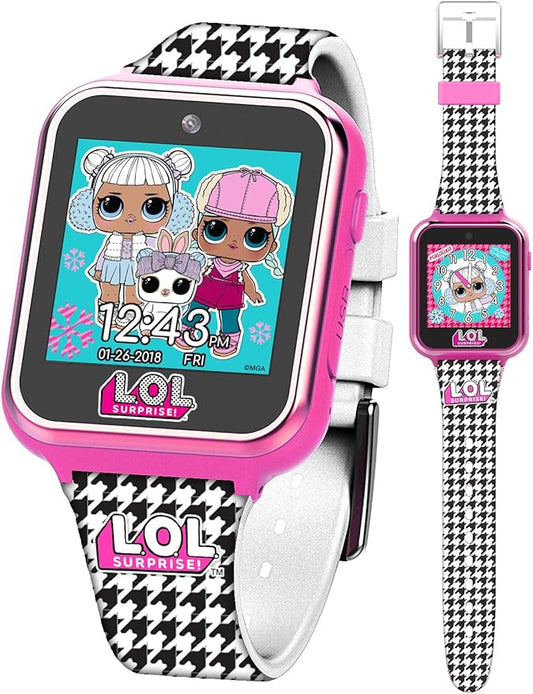 LOL Surprise Kids Smart Watch with Camera, Games, Voice Recorder, Step Counter, 10 Unique Watch Faces, Alarm, Timer, and Calculator - Fun Tech Toy for Kids