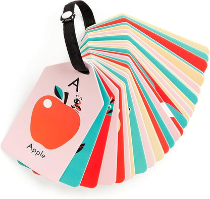 Mudpuppy My ABC's — Ring Flashcards 26 Durable Double Sided Alphabet Cards And Reclosable Ring With Colorful Art For Kids Ages 3+ Perfect For Preschool Or Travel For Teachers And Parents