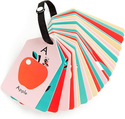 Mudpuppy My ABC's — Ring Flashcards 26 Durable Double Sided Alphabet Cards And Reclosable Ring With Colorful Art For Kids Ages 3+ Perfect For Preschool Or Travel For Teachers And Parents