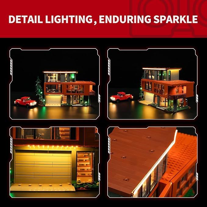 BRIKSMAX 2.0 Light Kit for Lego Twilight: The Cullen House -Innovative Led Lighting Compatible with Lego Ideas 21354 - Not Included Lego Set