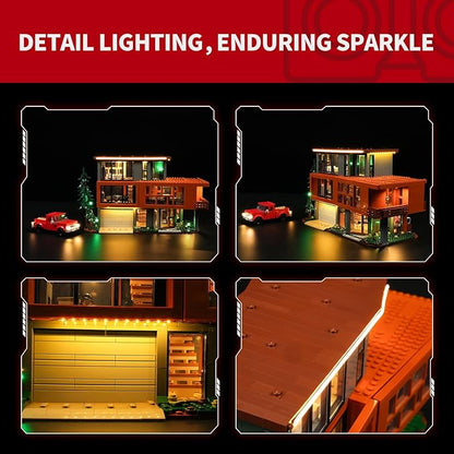 BRIKSMAX 2.0 Light Kit for Lego Twilight: The Cullen House -Innovative Led Lighting Compatible with Lego Ideas 21354 - Not Included Lego Set