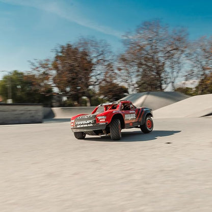 ARRMA RC Truck Mojave GROM 4x4 Smart Small Scale Desert Truck, RTR (with Battery and Charger Included) Red/Black ARA2104T1