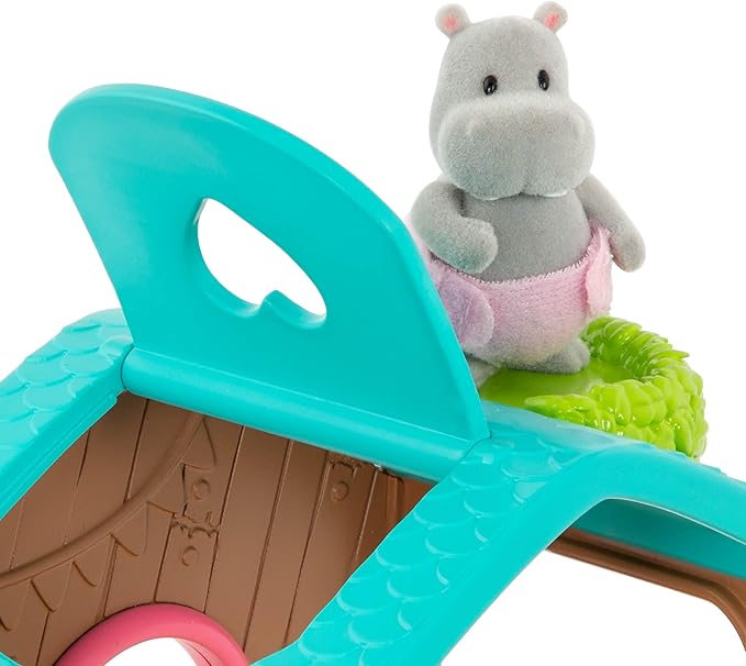 Li’l Woodzeez – 11 Pcs Tree House Playset for Doll Figures – Playhouse Playset with Ladder, Swing & More Accessories – Pretend Play Toy for Kids Age 3+