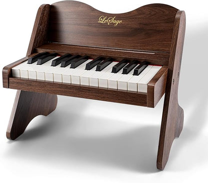 LeSage Kids Piano Keyboard, 25 Keys Digital Piano for Kids, Volume Adjustable, Mini Music Educational Instrument , Wood Toy for Toddlers