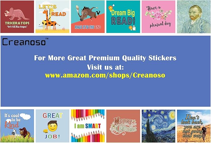 Creanoso Back to School and Guitar Inspiring Quote Stickers (10-Sheet) – Total 120 pcs (10 X 12pcs) Individual Small Size 2.1 x 2. Inches, DIY Designs, Decoration Art Decal for Boys & Girls, Children
