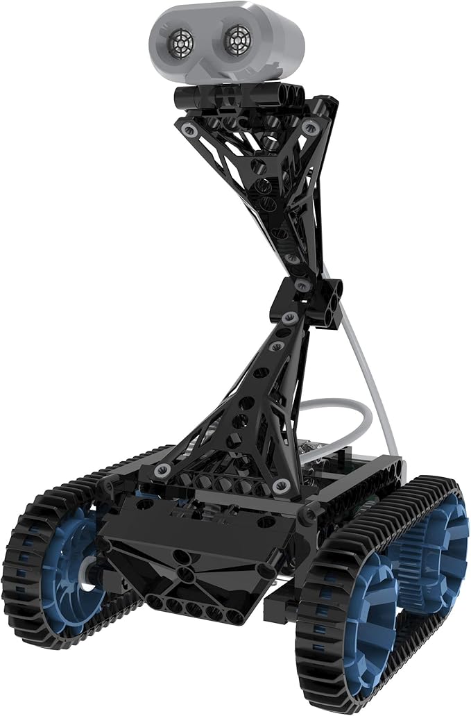 Thames & Kosmos | Robotics Smart Machines: Tracks & Treads | for Kids 8+ | STEM Kit Builds 8 Robots | Color Manual to Help with Assembly | Requires Tablet or Smartphone | Parents' Choice Silver Award